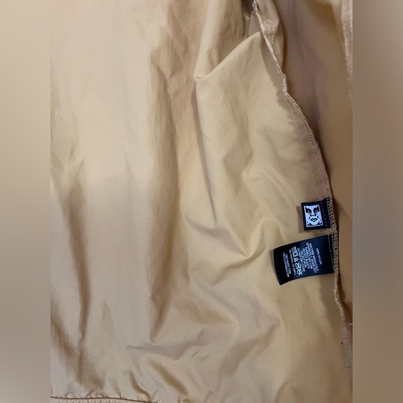 Obey yellow windbreaker jacket size medium - Picture 4 of 6